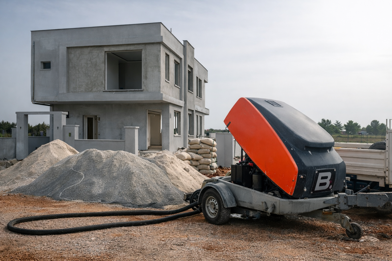 Makinalı şap beton